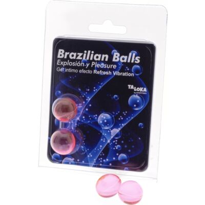 2 Bolas Brasileiras Excitante Efeito Refresh Vibração | Gel Estimulante - Massagens Eróticas