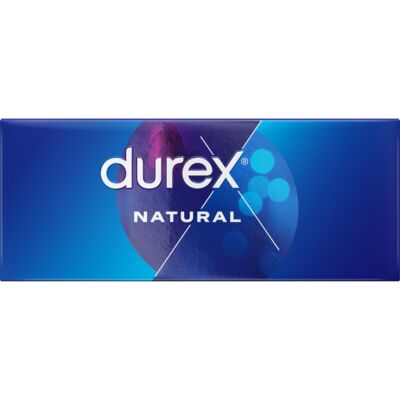Durex Basic Natural 144 unidades - Preservativos finos e lubrificados de látex natural