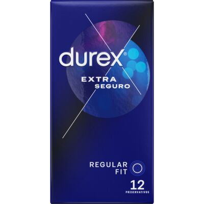Preservativos Durex Extra Seguro 12 unidades: lubrificados e seguros