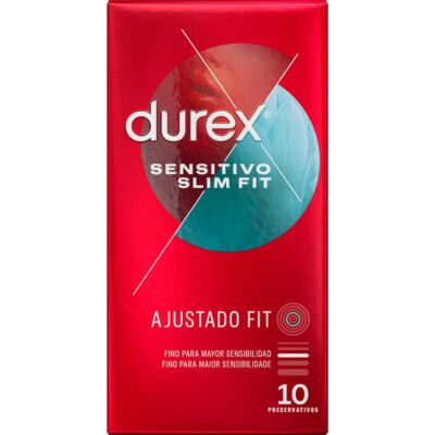Preservativos Durex Sensitivo Slim Fit 10uds - Sensibilidade e ajuste perfeito