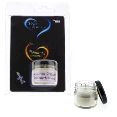Vela de massagem com fragrância exótica de verbena