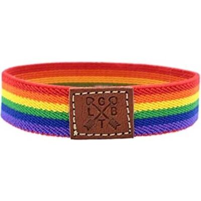 Pulseira de Silicone de Luxo Orgulho LGBTQ+ para Homens
