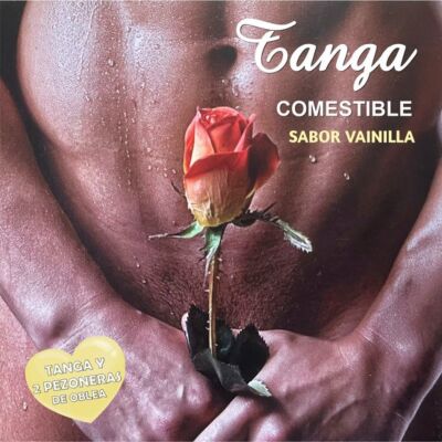 Tanga de wafer e 2 protetores de mamilos sabor baunilha - Fetiche doce!