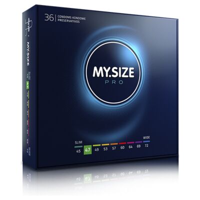Preservativos My Size 47mm - 36 unidades - Tamanho Slim