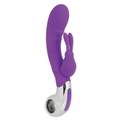 Abrace vibrador varinha com coelho desenfreado roxo