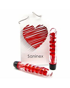 Saninex vibrador fantastic reality - metálico/rojo
