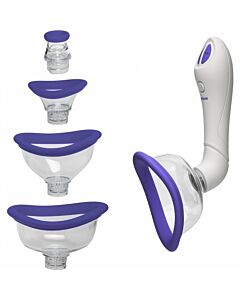 Bloom - Ventosa para Clitóris e Mamilo / Roxo, Branco