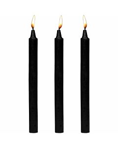 Dark drippers fetish drip set de 3 velas - preto