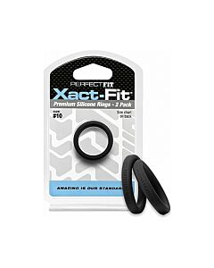 Pacote Xact-fit: Anéis de Silicone Pretos
