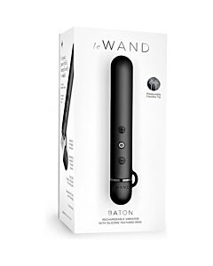 Le wand baton - mini vibrador silicona - negro
