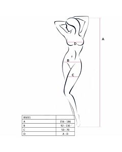 Bodystocking Paixão Vermelho