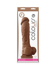 Colours pleasures pene realístico 23cm - caramelo