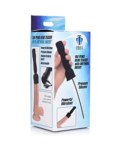 Cabeça do pênis 16x com cateter uretral - preto