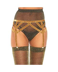 Elasticos Brilhantes Ouro