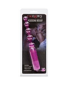 Vibrador anal pleasure beads morado