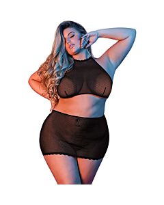 Sexytime - blusa e minissaia - preta