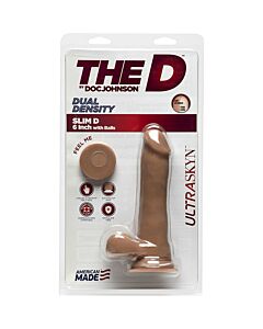 Ultraskyn slim dildo 16,50 cm - caramelo