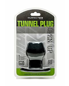 Ajuste perfeito encaixe túnel dildo preto l