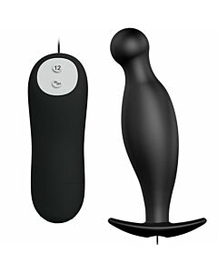 PRETTY LOVE PLUG ANAL SILICONA  12 MODOS VIBRACION  NEGRO