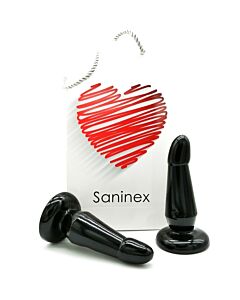 Saninex devotion - plug & dildo con base succión - negro