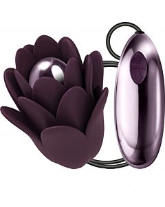 Zinnia vibrador con mando - morado
