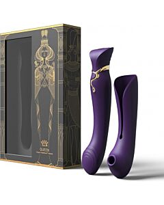 Zalo kit vibrador reina cleopatra con calor - morado