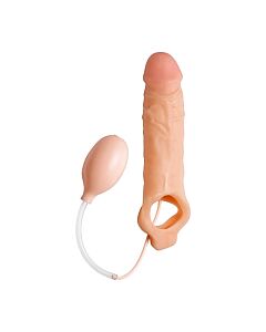 Funda pene realística con eyaculación