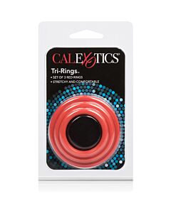 Anel Triplo Vermelho Fire