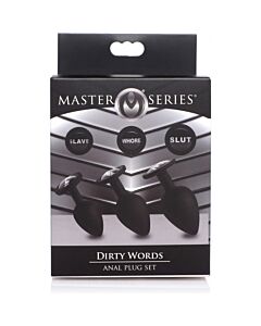 Master series - set plug de silicona - black