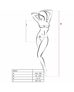 Bodystocking Neve de Paixão