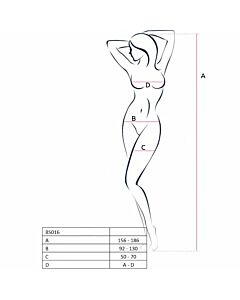 Bodystocking Branco Passion Woman