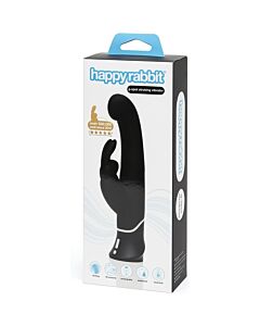 Vibrador de estimulação dupla do ponto G - preto