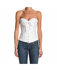 Corpete Floral Branco Elegante