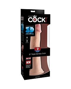 King cock - pene realístico triple densidad 25x8cm