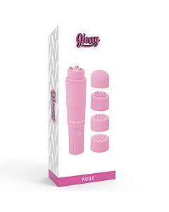 Glossy pocket  kurt masajeador rosa