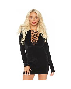 Vestido Veludo Preto