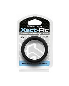 Anéis Xact-Fit - Pacote Duplo - Preto
