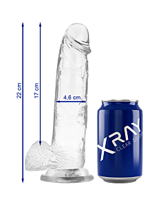 Dildo Cristalino Transparente 22 cm - Realismo Transparente