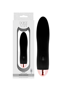 Vibrador Recarregável Eclipse - Preto 7 Velocidades