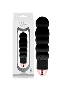 Vibrador Six Black: Prazer Recarregável