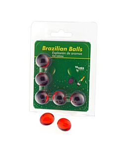 Gel Íntimo Brazilian Balls Morangos & Champanhe