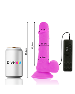 FlexiVibe - Dildo Vibrante Flexível 20,5 cm - Lilás