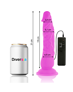 FlexiVibe - Dildo Vibrante Flexível 21cm - Lilás