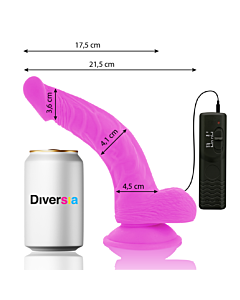FlexiVibe - Vibrador Realístico 21.5 cm - Roxo