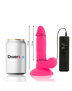 FlexiVibe - Dildo Vibrante 17cm (Rosa)
