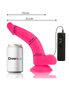 FlexiVibe - Dildo Vibrante Flexível 21,5 cm - Rosa