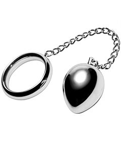 Anel Metalizado com Corrente - Metal Chain Ring