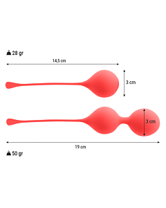 Bolas Kegel Intense Vermelhas
