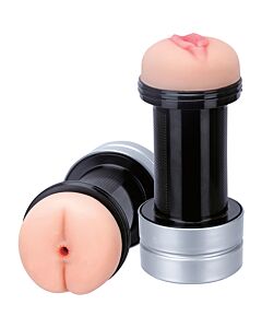 Realstuff - Masturbador 2 em 1 Ânus e Vagina 18cm