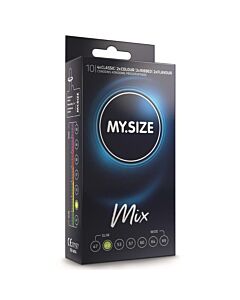 Preservativos MySize Mix 49mm - Pacote com 10